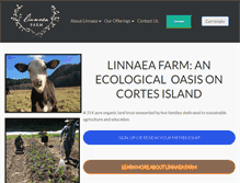 Tablet Screenshot of linnaeafarm.org